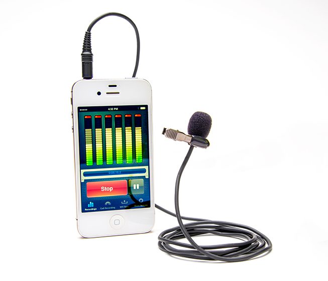Azden EX-503i Studio Pro Lapel Microphone with iPhone