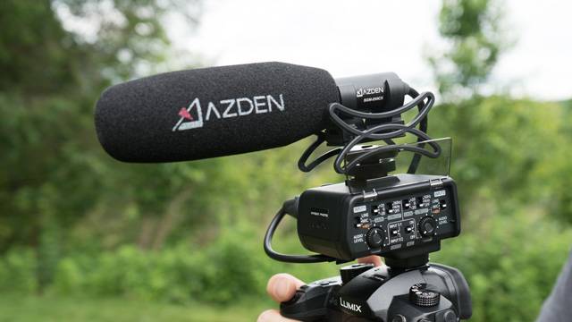 SGM-250CX microphone on GH5 camera