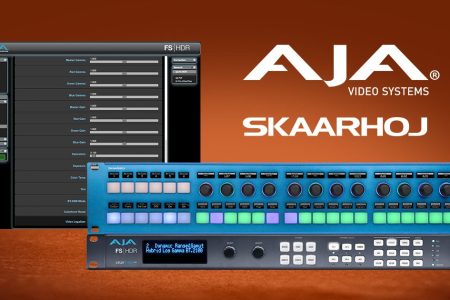 AJA and SKAARHOJ Partner to Integrate AJA FS Products with Rack Control Duo