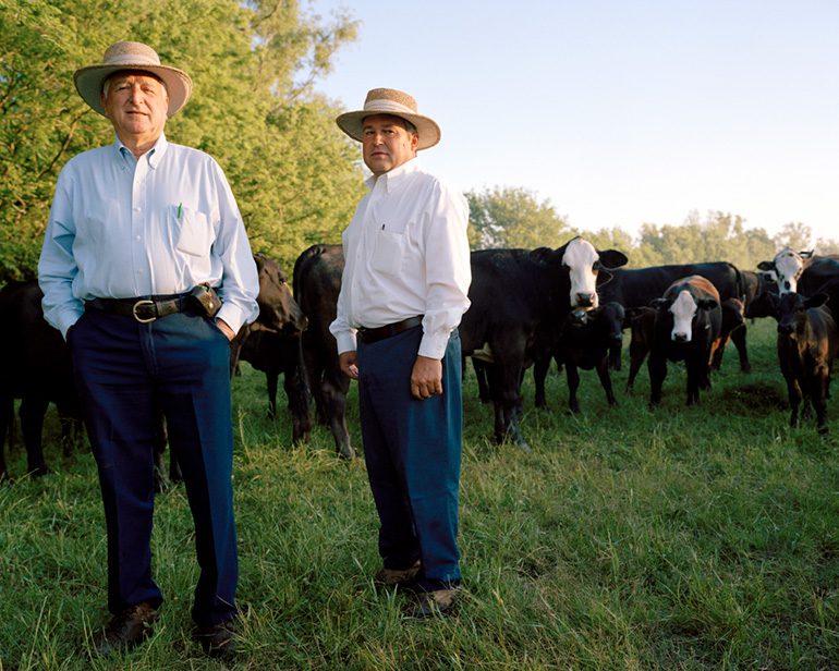 Photo by Michelle Bogre. The Sottiles, sugarcane and cattle farmers, Donaldson, LA.