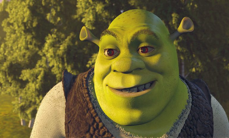 A still from "Shrek," which Lee Lanier lit and composited.