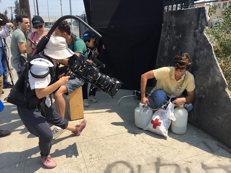 On the film set of VARIABLES