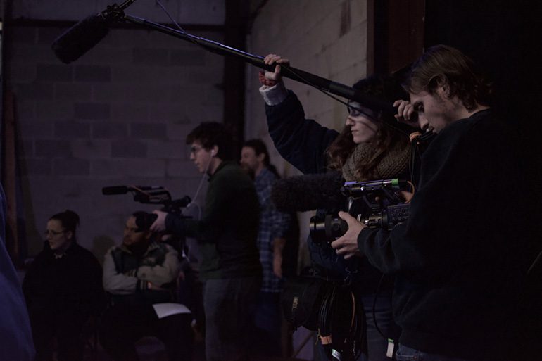 From left to right, Steven Stewart, Unagh Frank, and Jakob Markwardt.