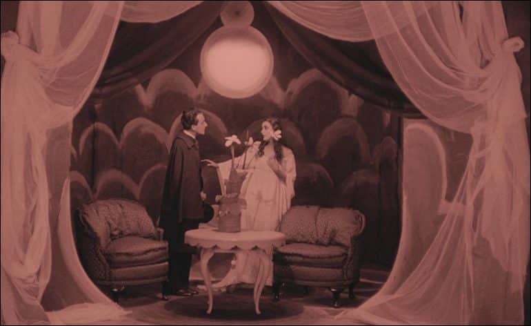 Scene from The Cabinet of Dr. Caligari silent film