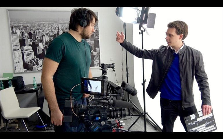 Marco Schleicher on set