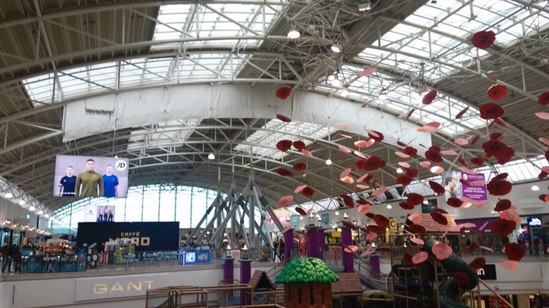 The airport set.