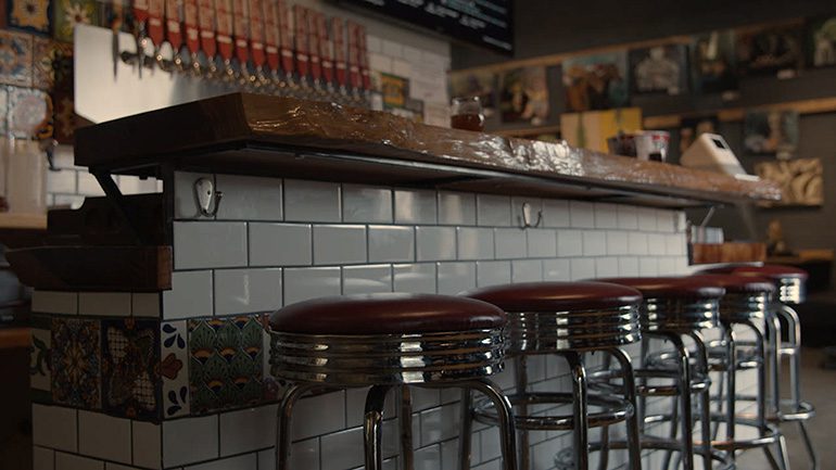Bar Stool Scene at Pacific Plate Brewing Co. from "Art of the Brew"