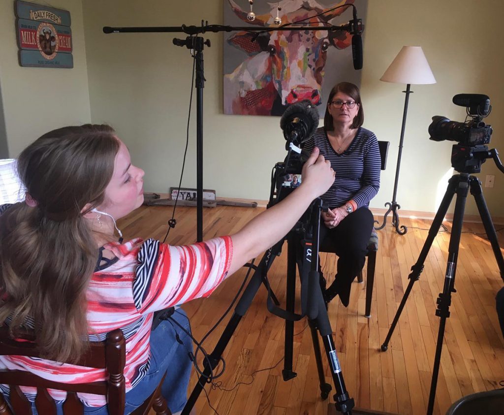 Carmen Vincent, documentary filmmaker. Behind-the-scenes of new documentary production.