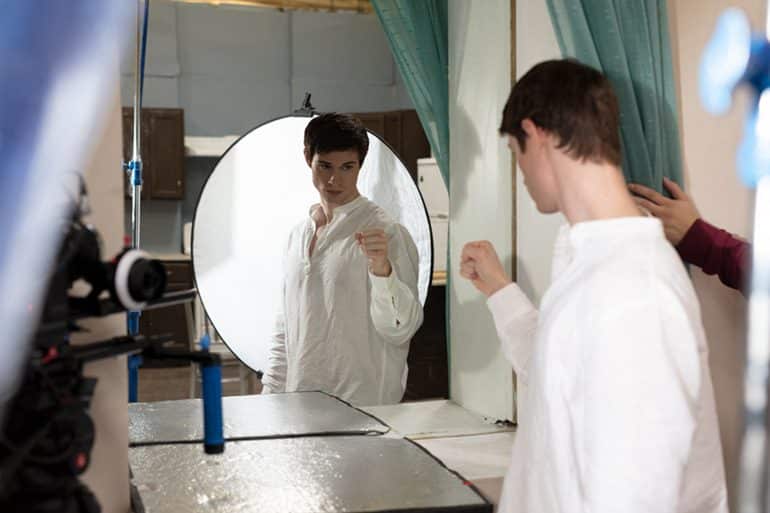Actor Graham Jenkins on set of Sasha Sibley's debut feature film, "The Box"