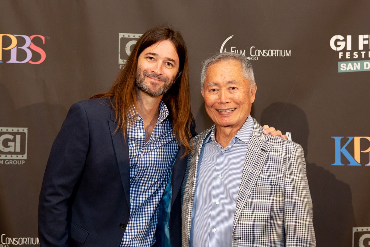 Richie Adams and George Takei at GIFF 2018.