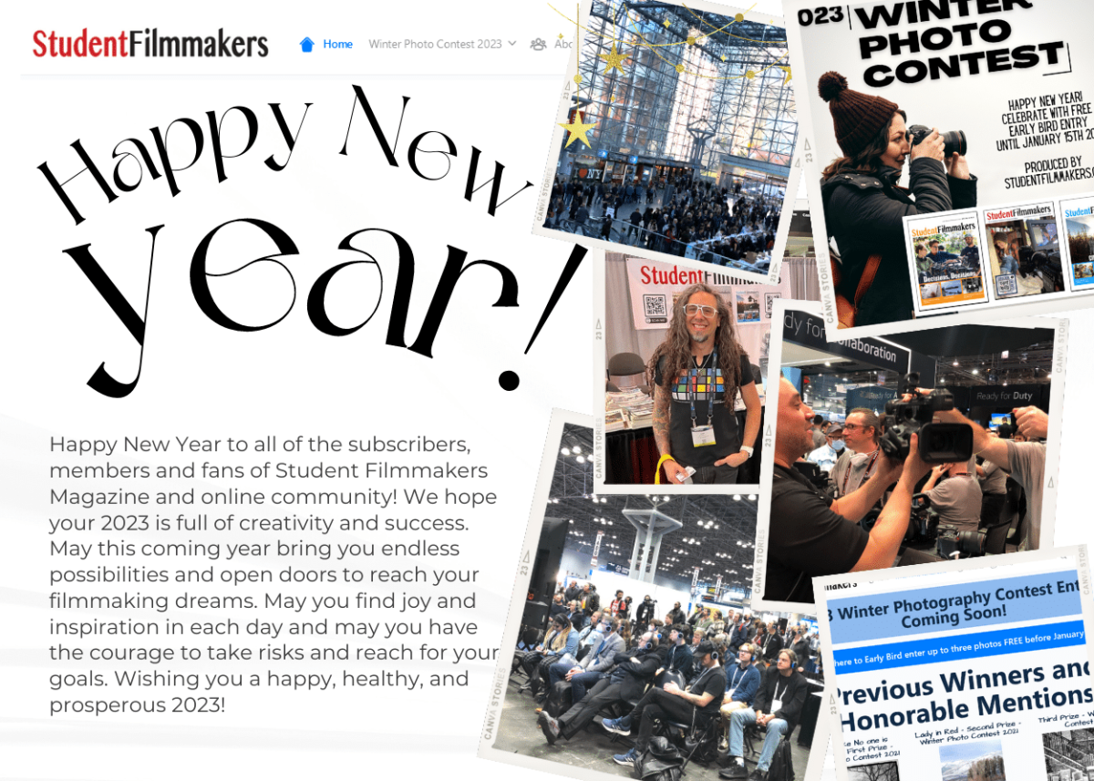 Happy New Year Student Filmmakers!
