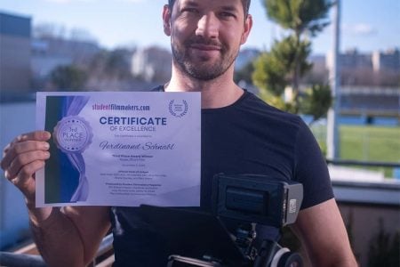 Ferdinand Schnabl Recognized Among Top Talent in StudentFilmmakers Video Contest
