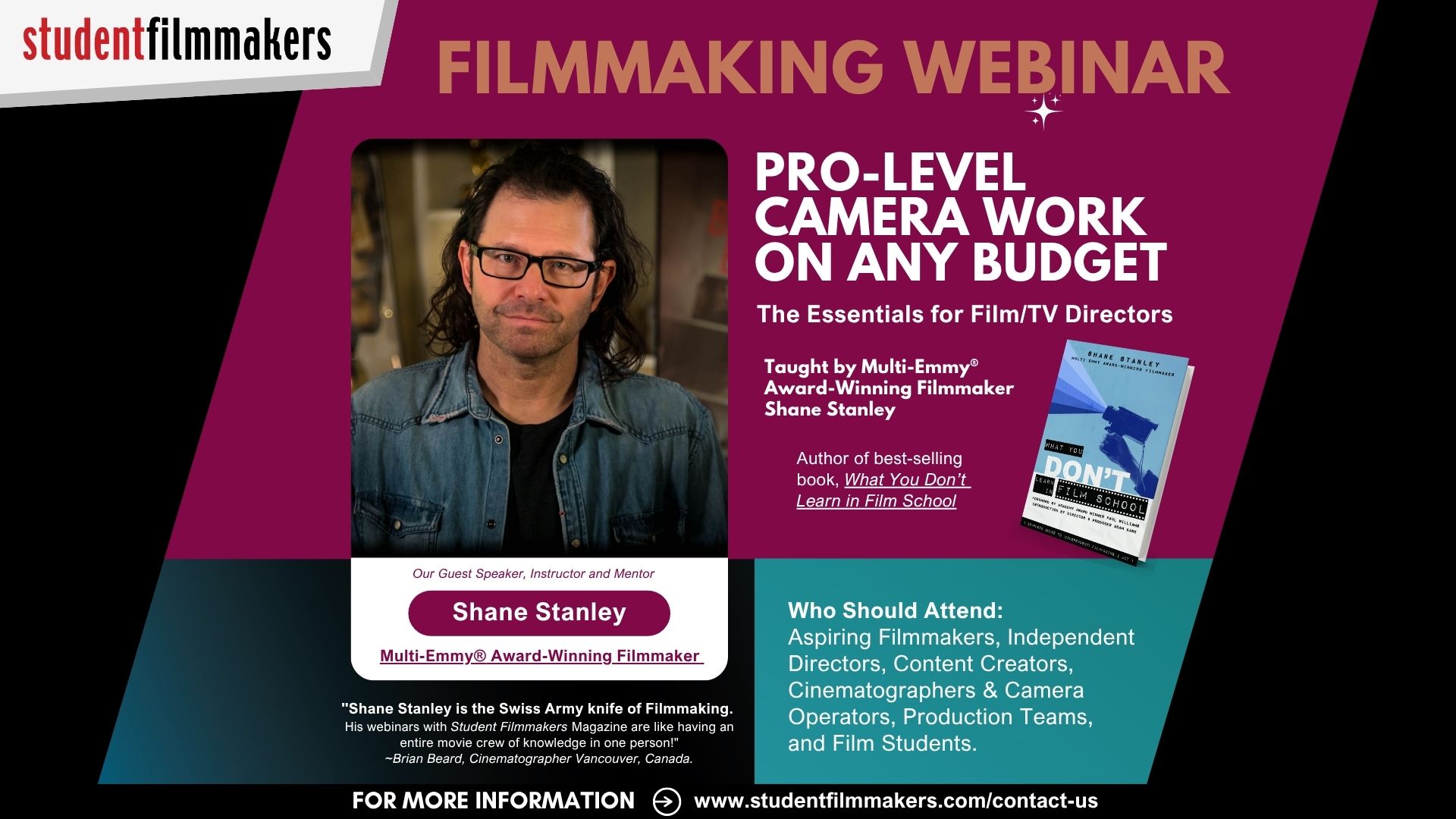 Pro Camera Techniques on Any Budget with Shane Stanley