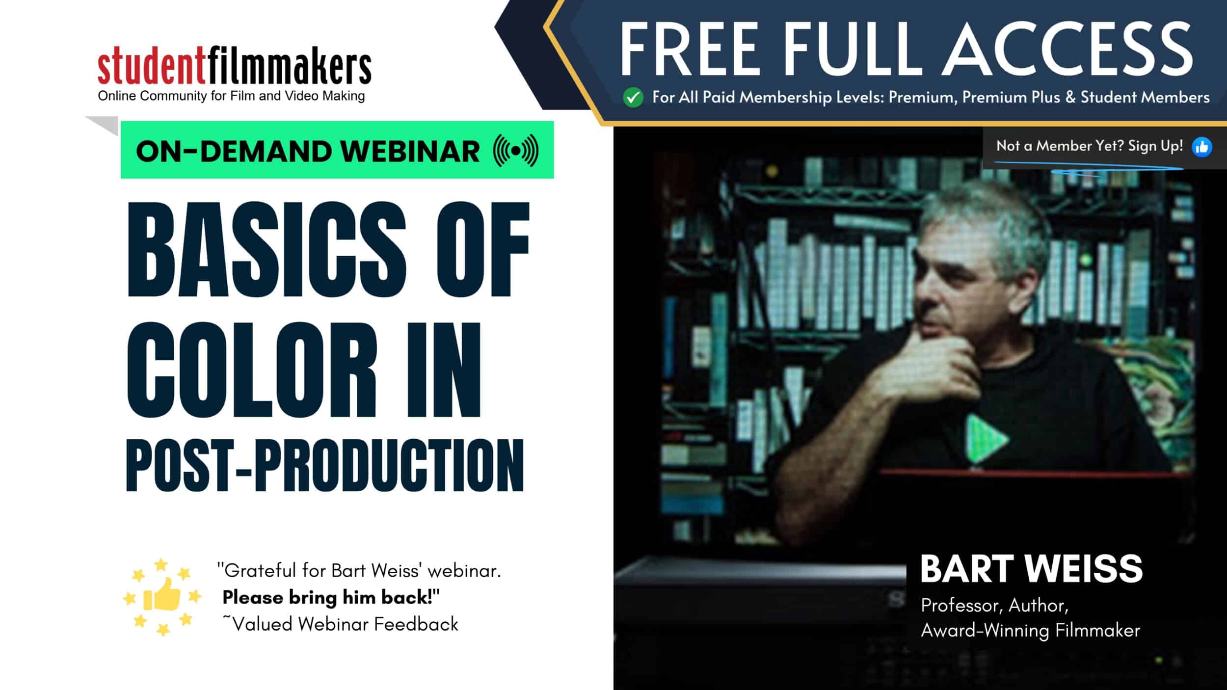 Basics of Color Correction in Post-Production with Bart Weiss