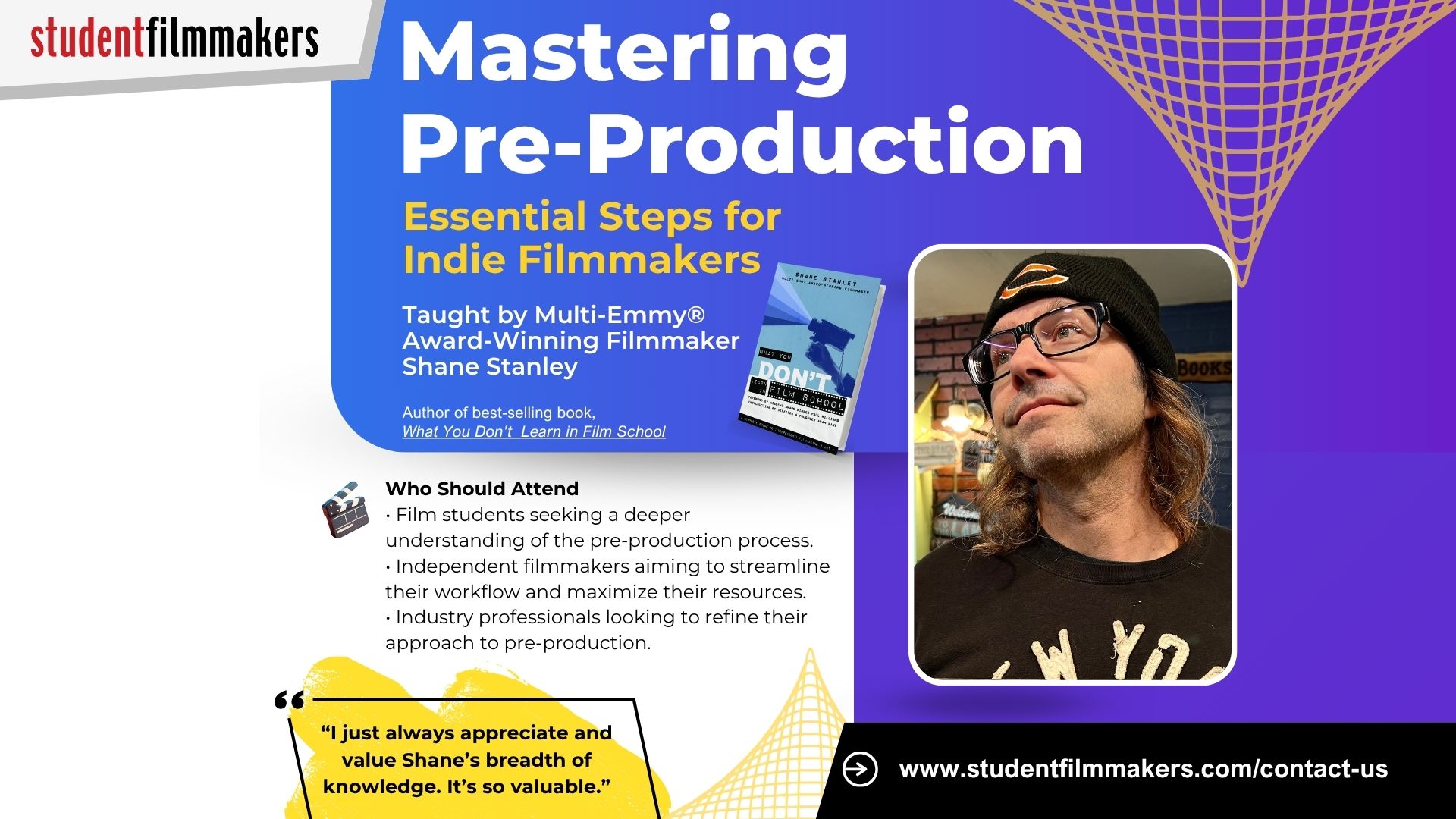 Pre-Production Mastery with Shane Stanley
