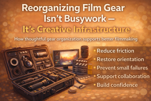 reorganizing film gear