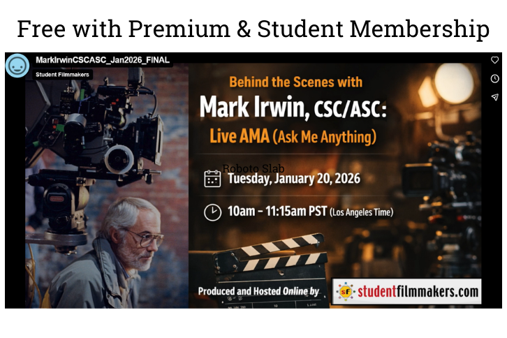 Mark Irwin, ASC, CSC – Live AMA